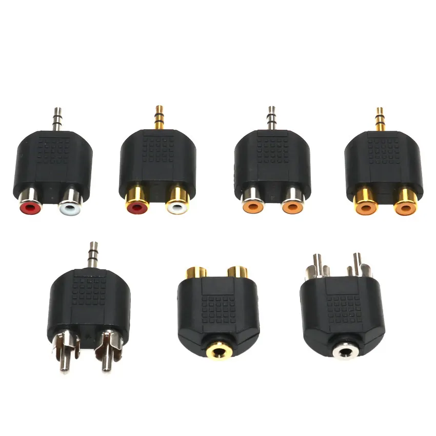 Сплиттер-переходник YuXi 3,5 мм на 2 RCA разъема «мама» «папа»