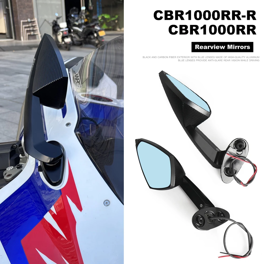 

2019-2025 Rearview Mirrors For Honda CBR 1000 RR-R RR CBR1000RR CBR1000RR-R 2024 Fireblade Motorcycle With Turn Signals LED Kit