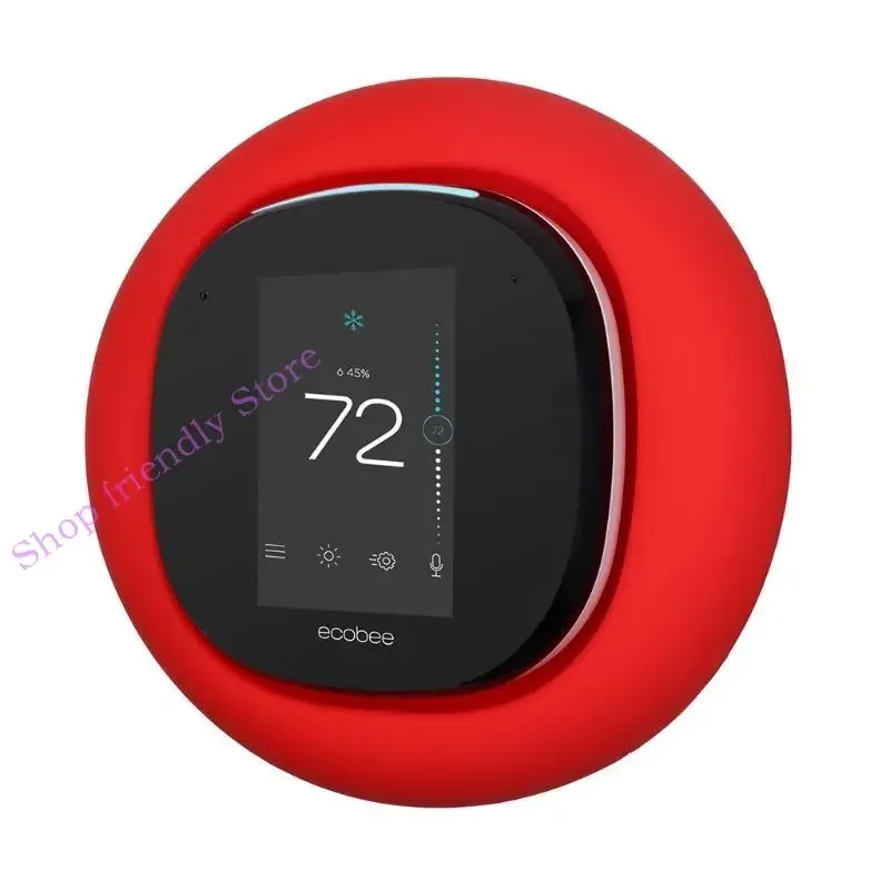 

594a Beautiful защитный для корпуса пыльно -протешенное силиконовое корпус для настенного кронштейна для умного термостата для 4