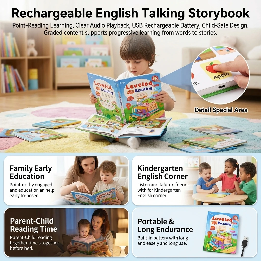 كتاب تعليمي ناطق باللغة الإنجل - مراجعة Kids Education Story وسعره
