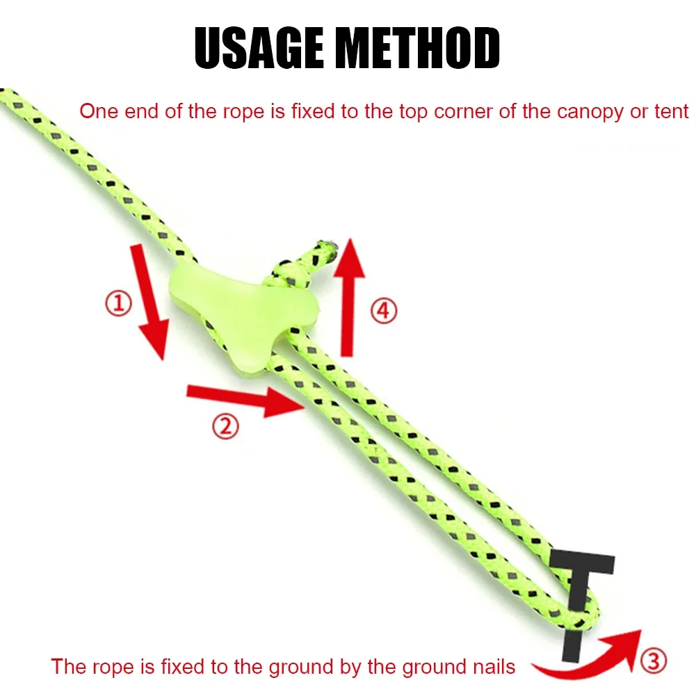 10-100 SZTUK Trójkąty Klamra Paracord Zapięcie Namiot Markiza Lina wiatrowa Korek do ciągnięcia na zewnątrz Górskie akcesoria kempingowe Plastik