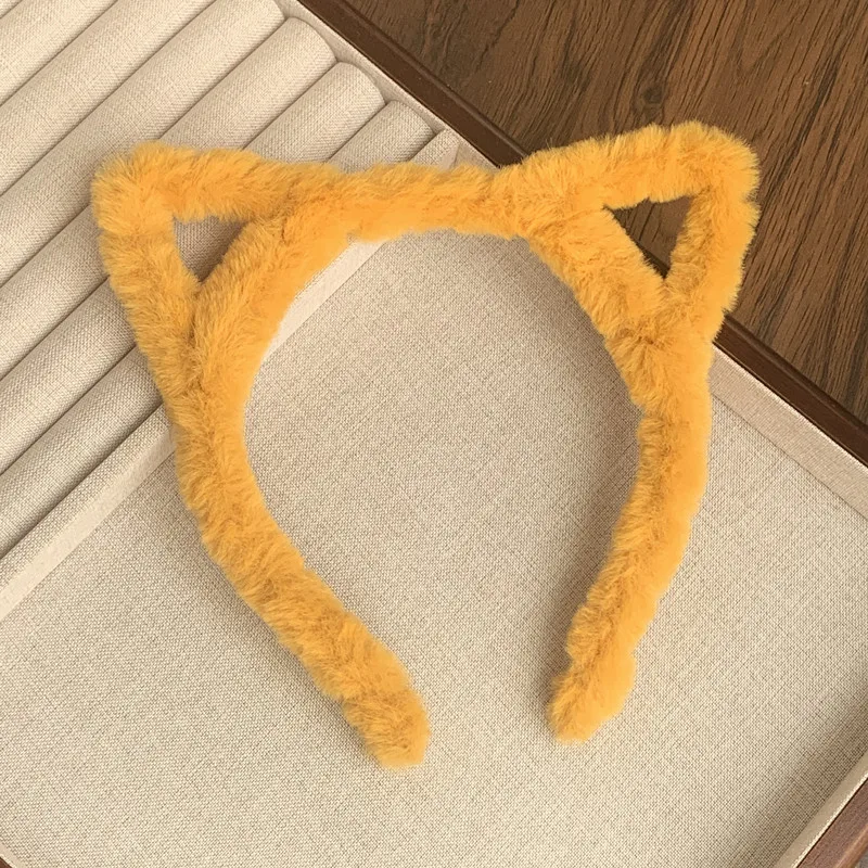 1-teiliges Plüsch-Katzenohr-Stirnband im süßen und mädchenhaften Stil, perfekt für den täglichen Gebrauch, süß und auffällig – Detail 5