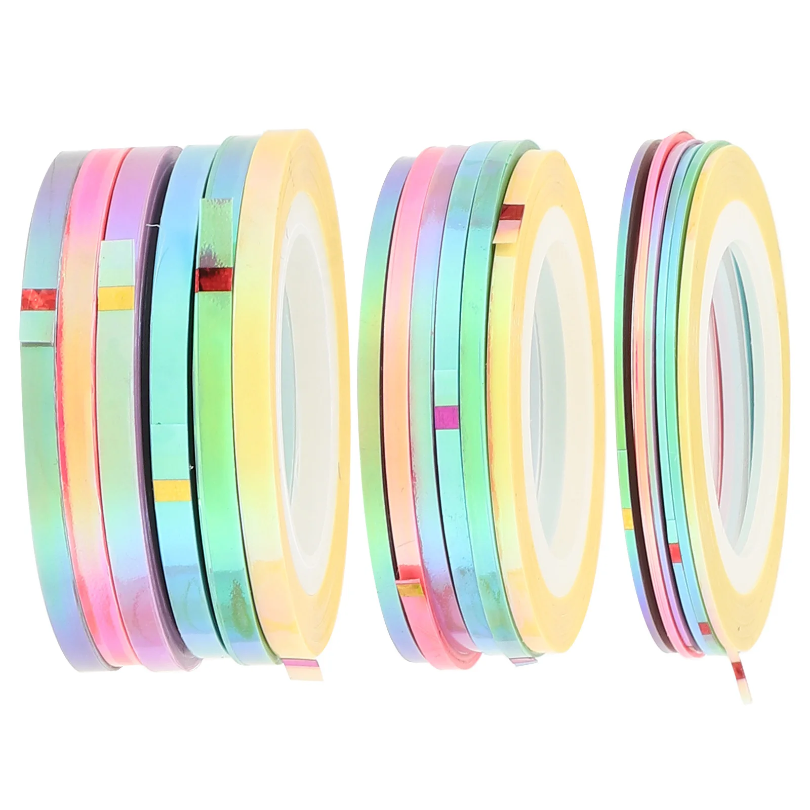 

18 Rolls Nail Art Strip Stickers Metal Line Colored Strips Tape DIY Nail Tips Accessory Manicure Decor Manicure Accessory
