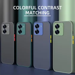 For Poco C65 Case Cover Poco C65 Coque Funda Shell Silicone Matte Translucent Hard PC Soft TPU Edge Phone Bumper For Poco C65