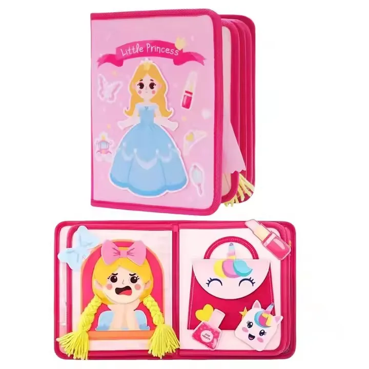 Książeczka dla dzieci w wieku przedszkolnym Eon, Farma Zwierząt, Książeczka interaktywna, Książeczka filcowa dla niemowląt, Książeczka edukacyjna z kartkami do samodzielnego układania, Zabawka Eon dla niemowląt, importowana.