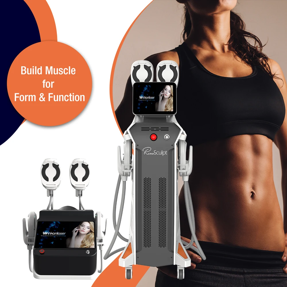 Renasculpt Ems 5 Handles 15 Tesla Muscle Stimulator Ems Machine With Ems Pelvic Chair