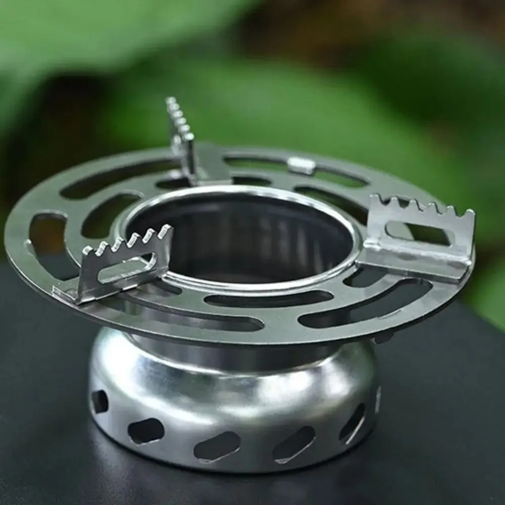 Outdoor Mini Stove Camping Stove Stainless Steel Stove Frame Non-slip Bracket Suitable for Picnics Backpacking and Hiking - view 4