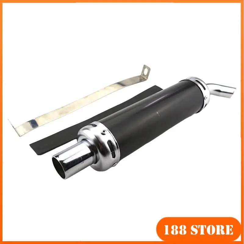 

28 мм впускной универсальный мотоциклетный глушитель, глушитель для ATV, уличный скутер, мотокросс, побег, мото 50cc 125CC