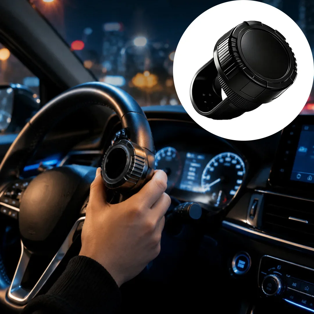 Steering Wheel Spinner Knob Universal One Hand Driving Turning Assist Handle Labor-Saving Steering Control Helper Car Accessory