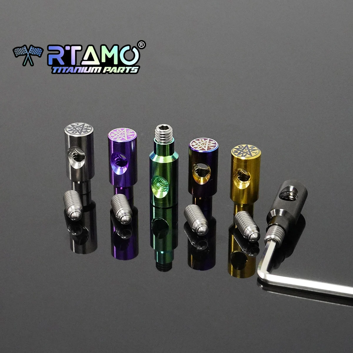 RTAMO Titanium Brake Pump Pin Lever Bolt Jackscrew for Brembo CNC Master Cylinder