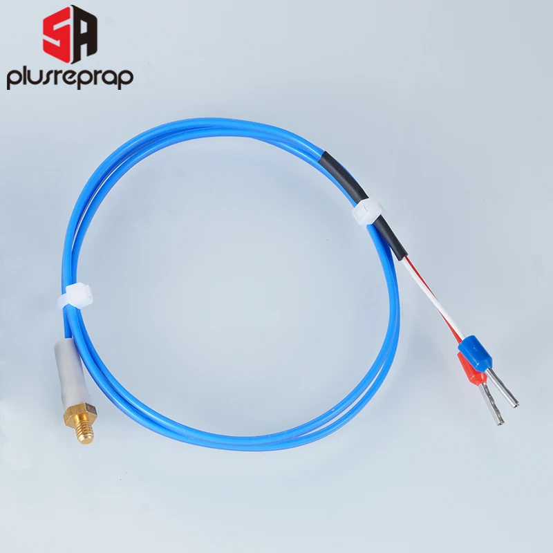 K type M3 M4 Hex 3D Printer Thermocouple 0.5m 1meter Plastic Cable 3D Printer Extruder Print Head Temperature Sensor Part