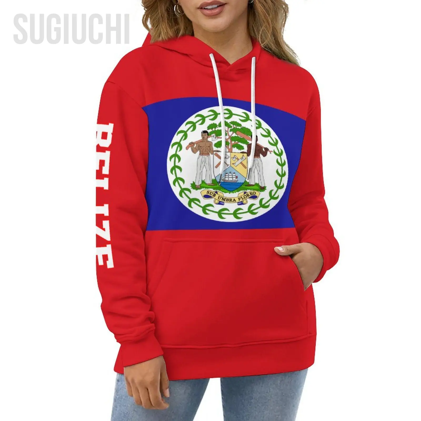 Unisex 3D Hoodie Belize Flag Men Women Polyester Harajuku Sweatshirt Pullover Hoodies Casual Cool