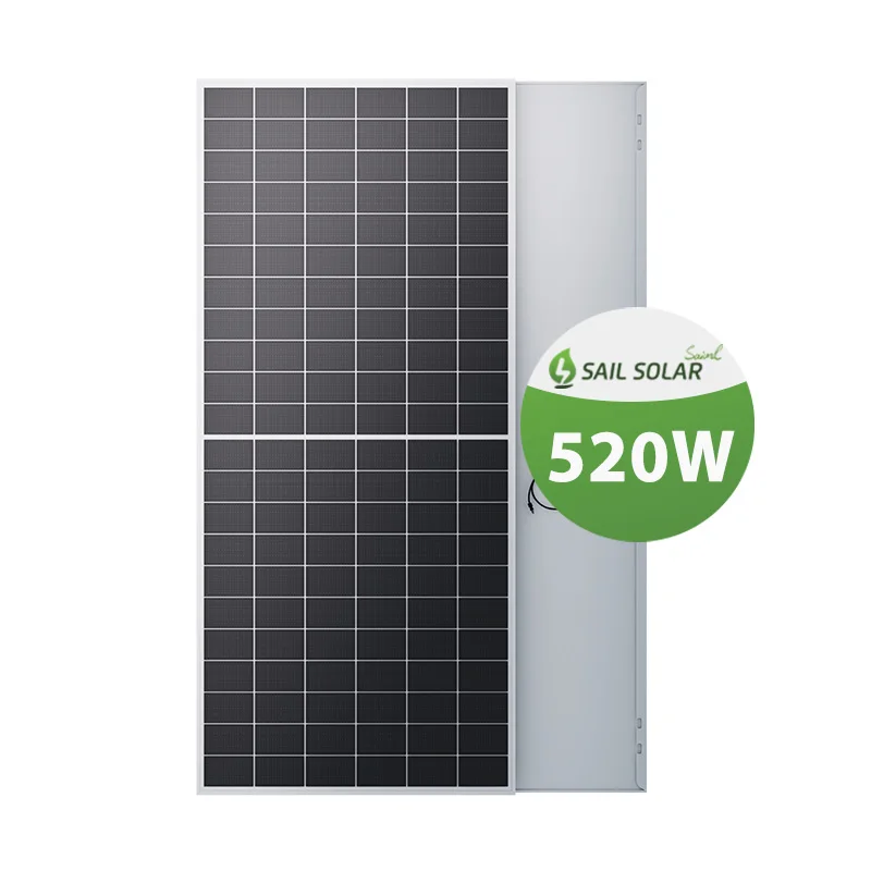 

Hot Selling SAIL SOLAR Mono Facial Module 520w 525w 530w 535w 540w N Type Solar Panel for Home Energy Storage System 0.15USD/W