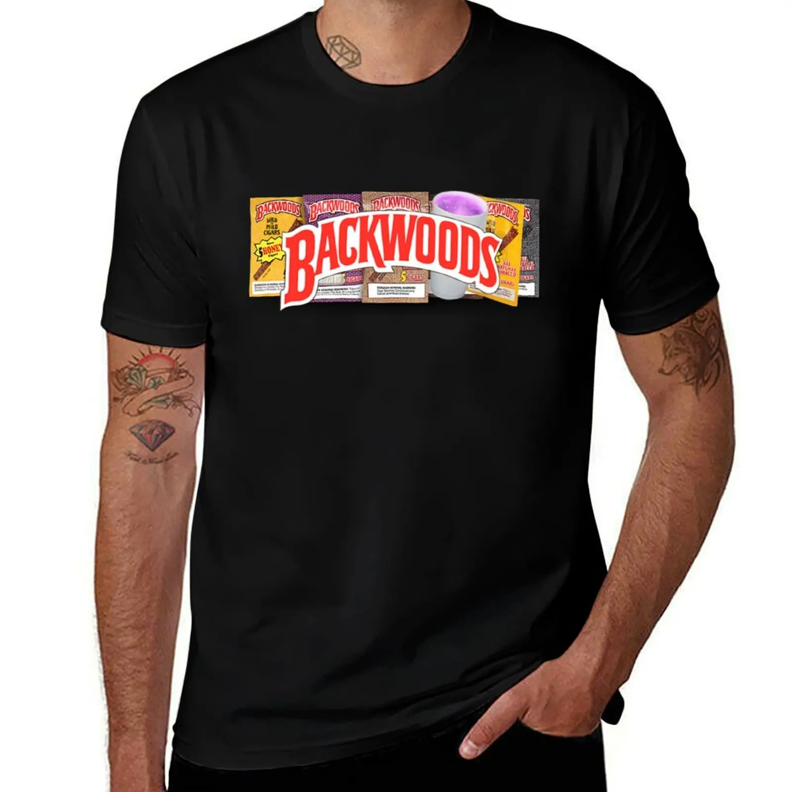 

BACKWOODS VINTAGE HIPHOP SHIRT T-Shirt oversized plus sizes summer 2025 mens funny t shirts