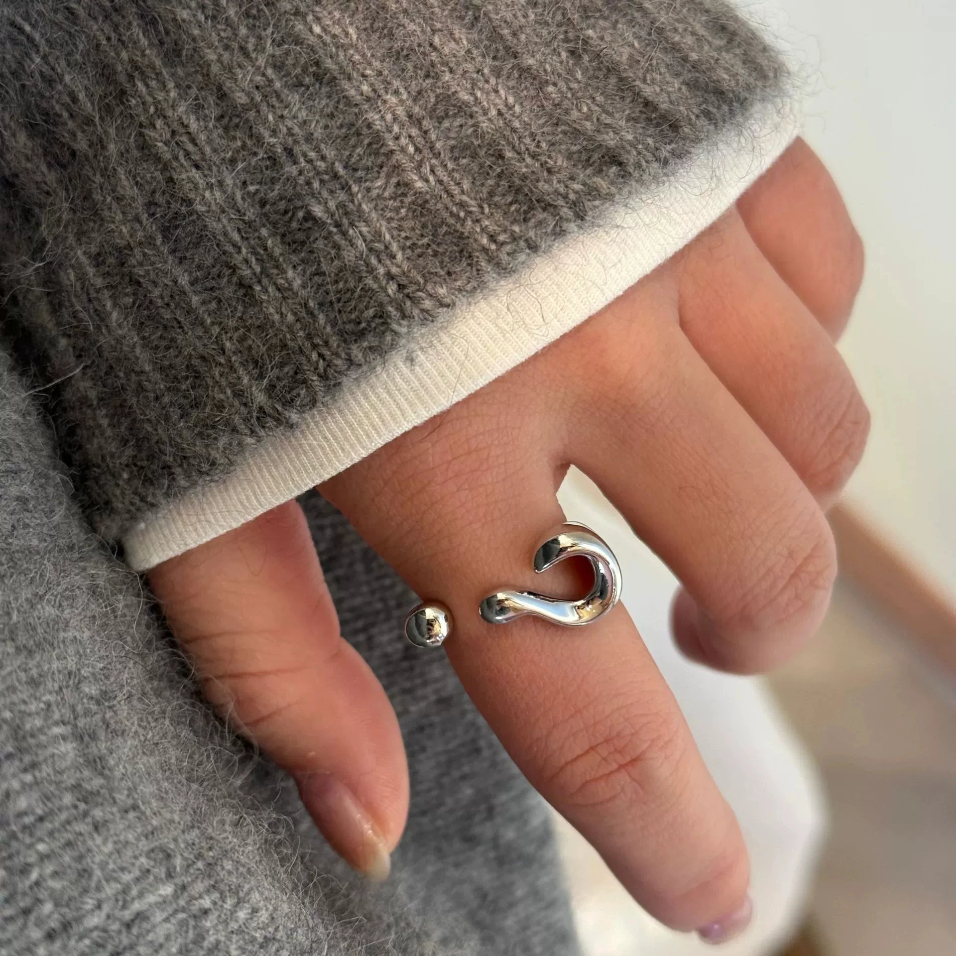 XIYANIKE Creative Alien Adjustable Open Rings For Women Fashion New Jewelry Lovers Gift Party Daily кольцо женское