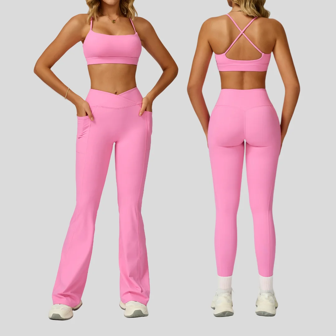 

Брюки телесного цвета, комплект для йоги, спортивный фитнес, высокая талия, обтягивающие шорты с открытой спиной, комплект из 2 предметов, одежда для тренировок, леггинсы для спортзала, костюм для йоги