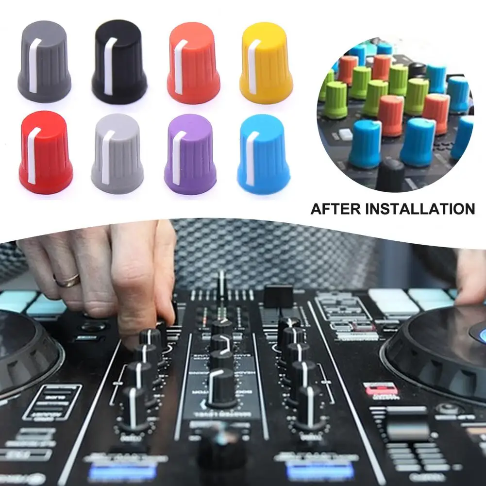 ลูกบิดหมุนอเนกประสงค์5ชิ้น, ลูกบิดหมุนอเนกประสงค์ทนทานสำหรับการเปลี่ยนอีควอไลเซอร์โพเทนชิโอมิเตอร์ขนาดเล็กง่าย