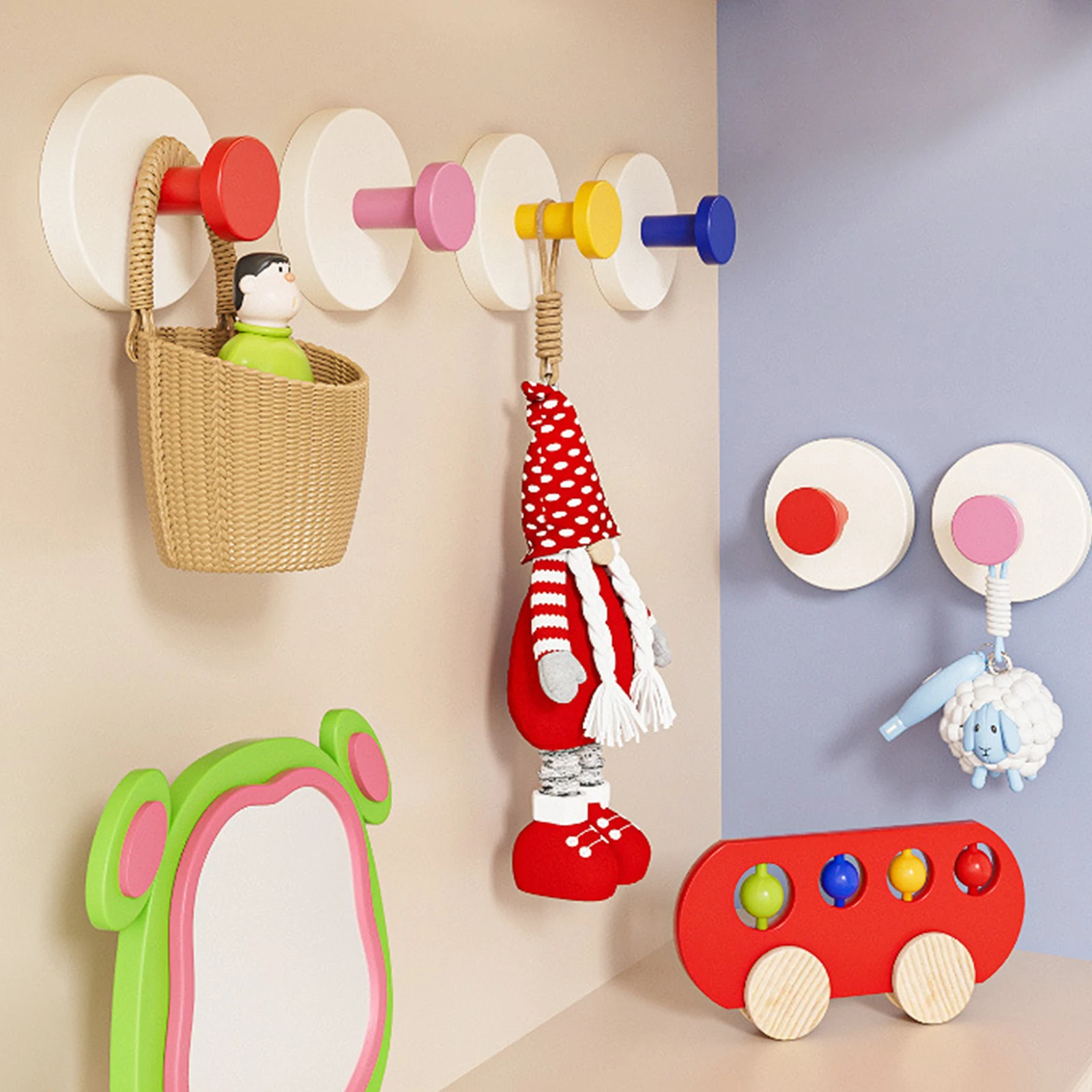 Entrance Suction Cup Hook Strong Adhesive Non Perforated Door Clothes Hanging Key Placement Hat Placement Load-Bearing Hook