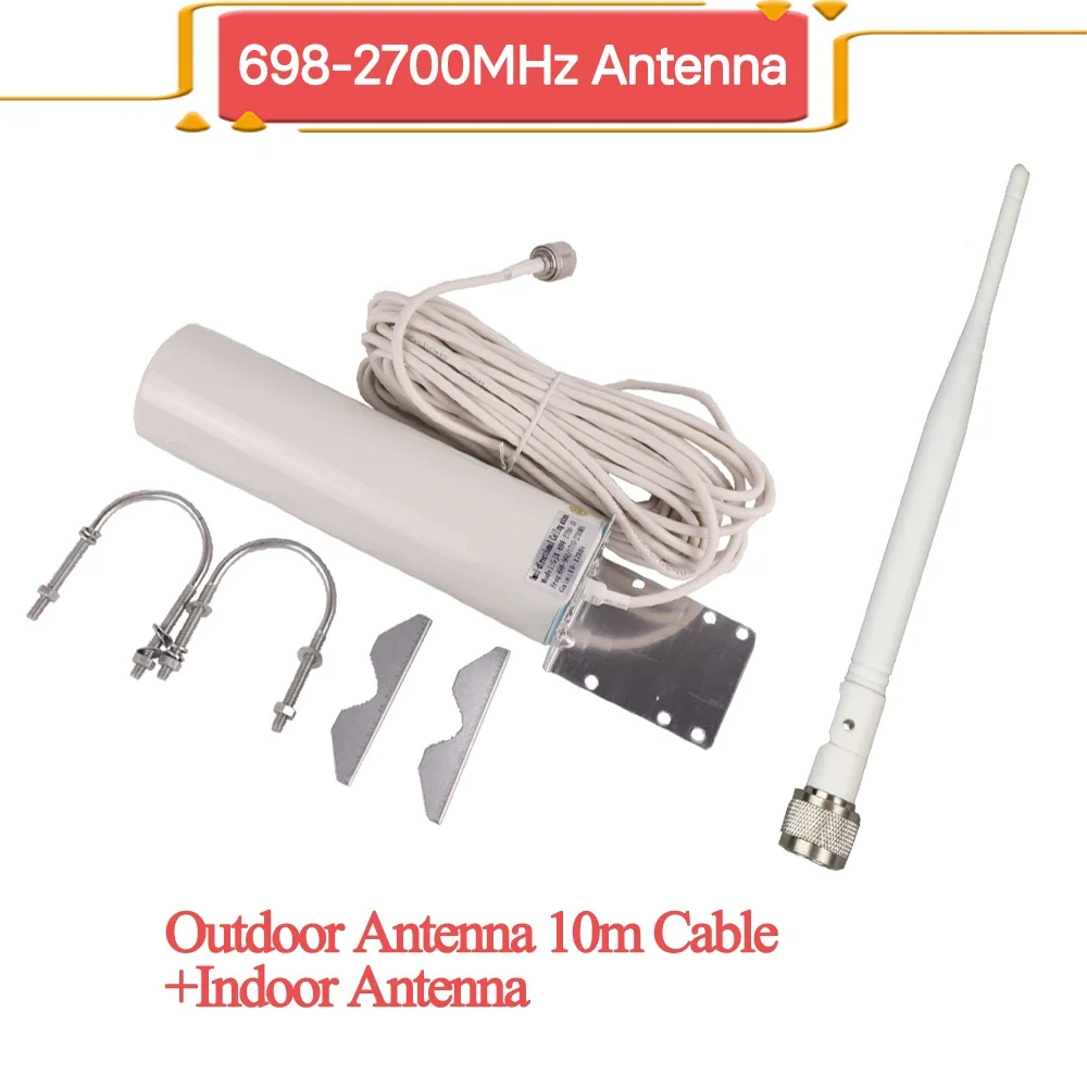 

ZQTMAX 12dbi antenna set for 2g 3g 4g cellular signal booster gsm dcs cdma pcs repeater UMTS FDD-LTE internet signal amplifier