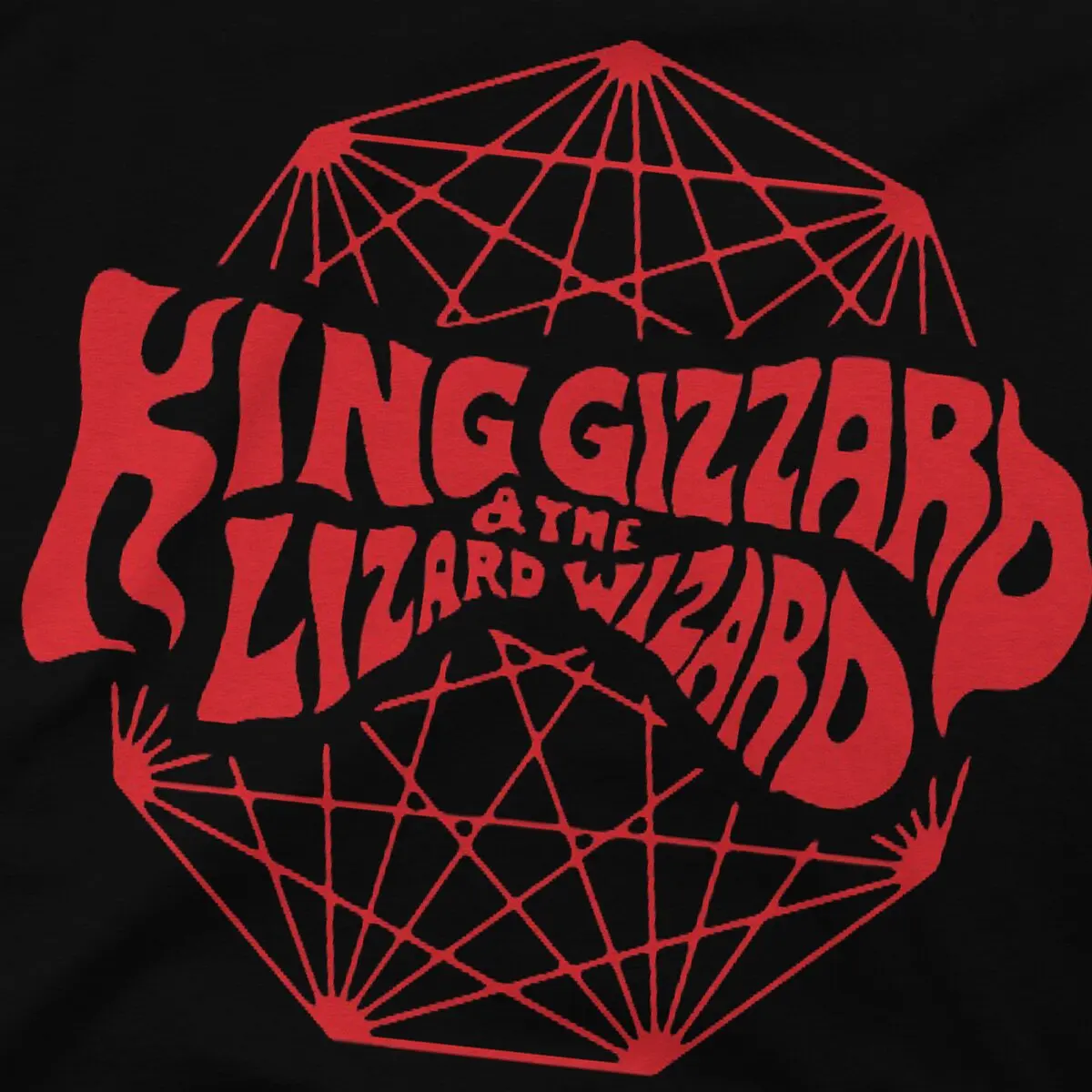 Men\'s gizzard king merch T Shirt King Gizzard&The Lizard Wizard Rock Band Clothing Short Sleeve Round Collar Tees T-Shirts