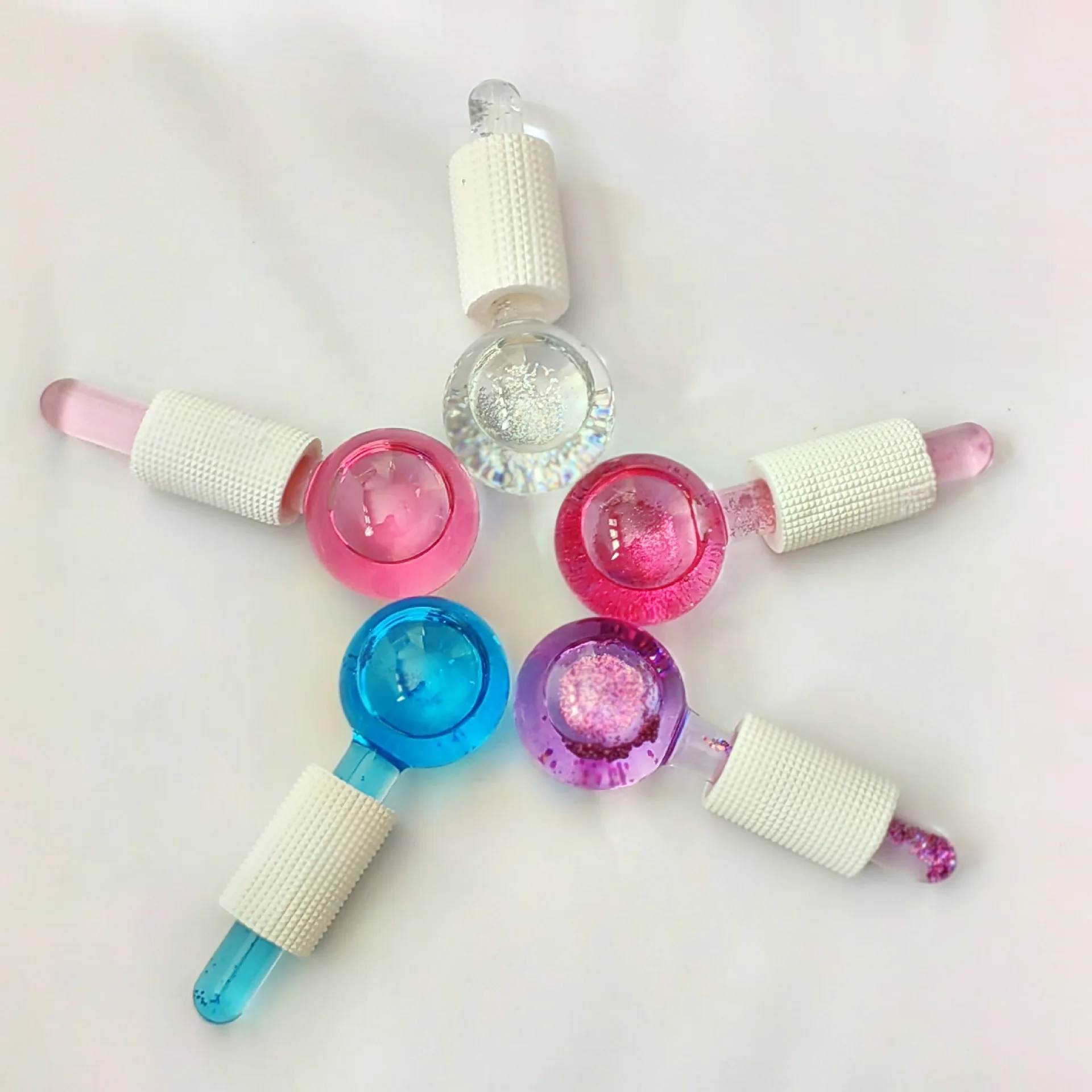 Hot and cold double compress massage facial spa beauty glass crystal ball beauty ice ball skin care tools gifts view 6
