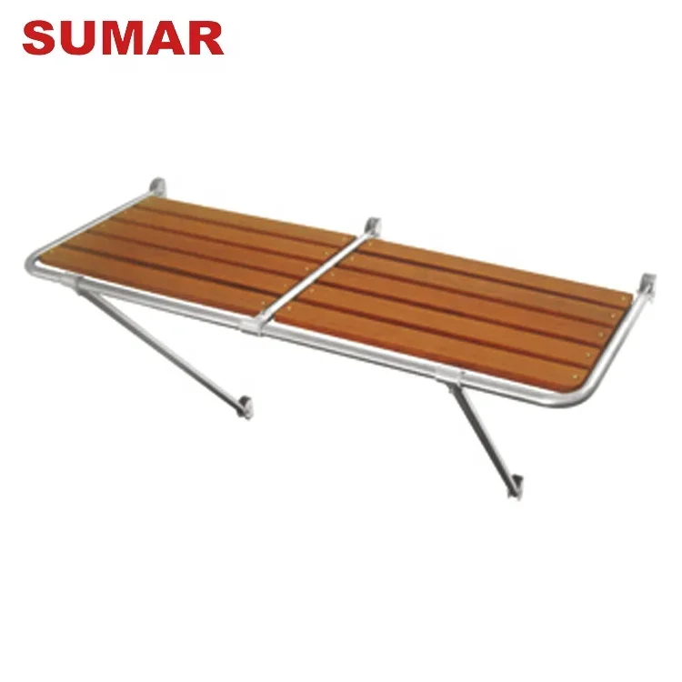 Competitive price sale quality double transon wooden boat diving platform with adjustable spacer