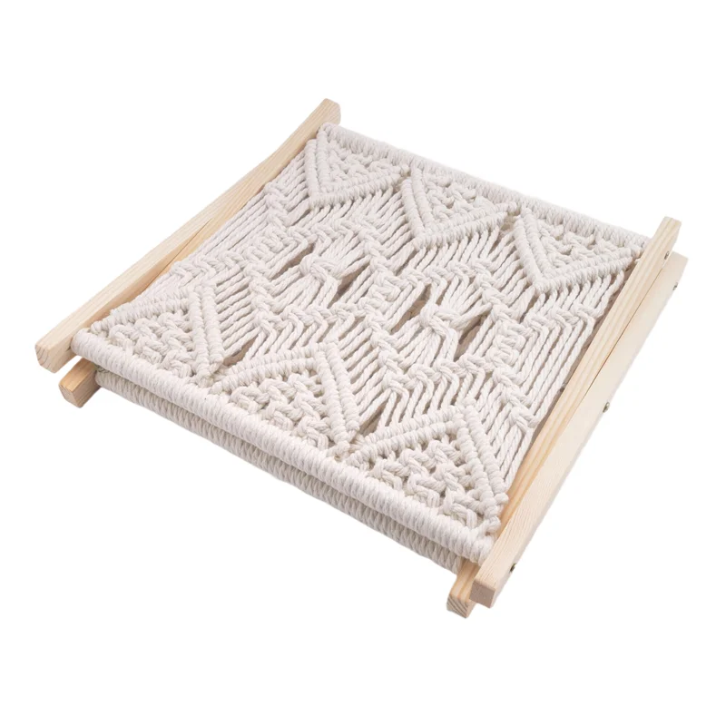 

Boho Magazine Rack, Rope Woven Newspaper Rack, Magazine Baskets With Rope Fabric Design, Magazine Holder Storage Durable-A74P