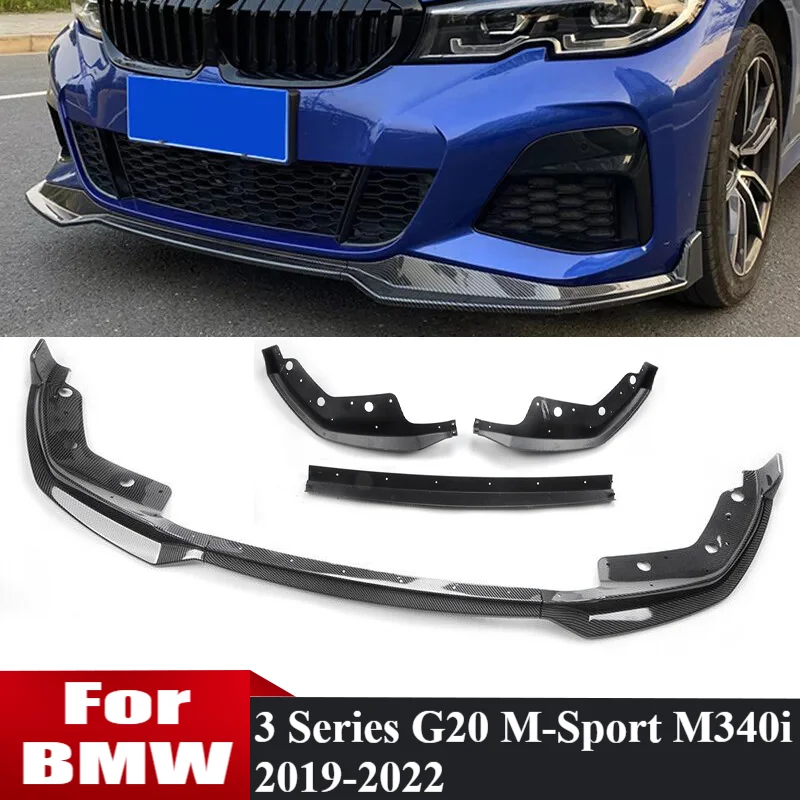 

MP Style Bumper Lip For BMW G20 G21 M-Sport 320i 330i M340i xDrive 2019-2022 Front Bumper Spoiler Splitter Lip Body Kit Tuning
