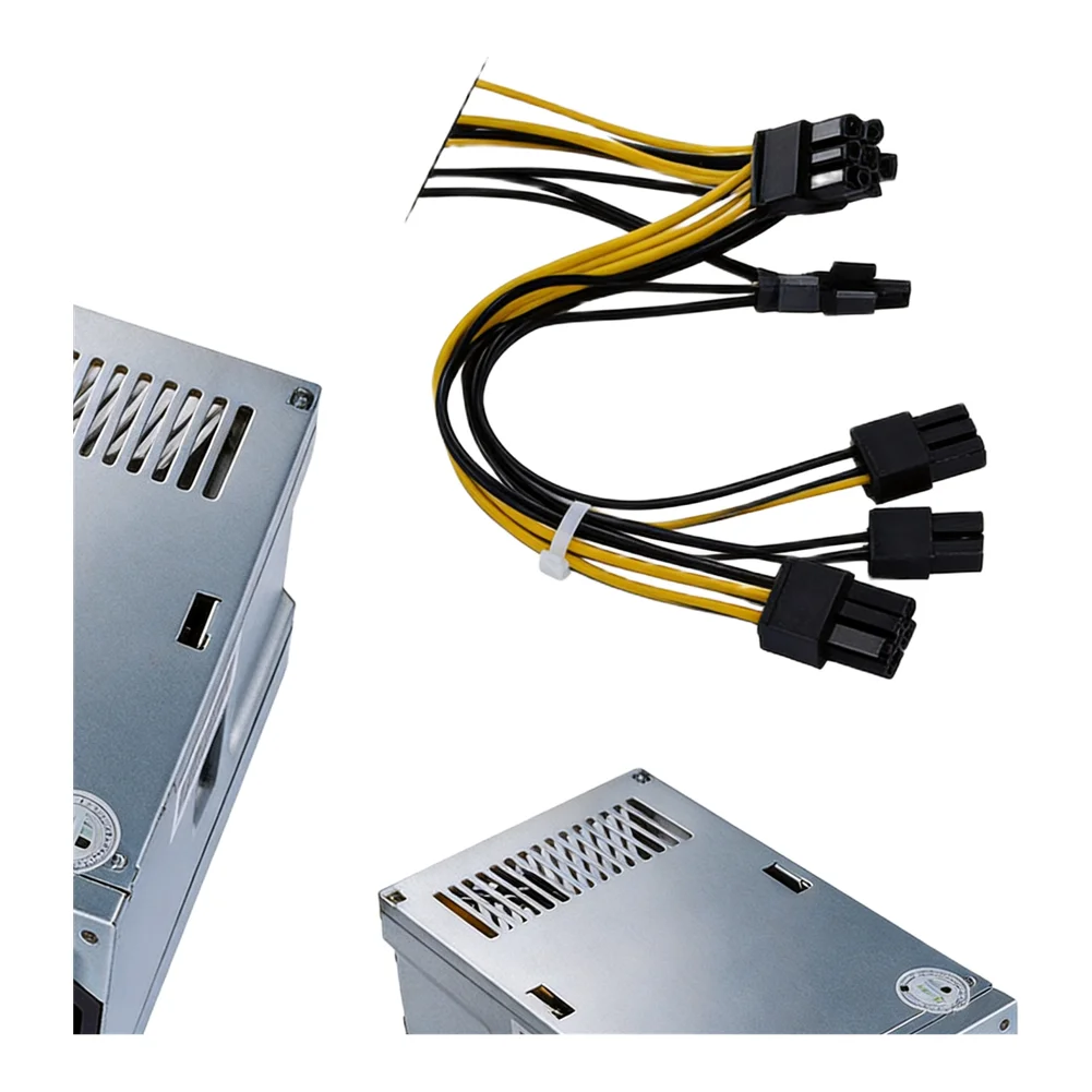 Silver 310W Power Supply Switching Power Supply Replacement Adapter Efficient Stable Output Full Metal Brushed Casing