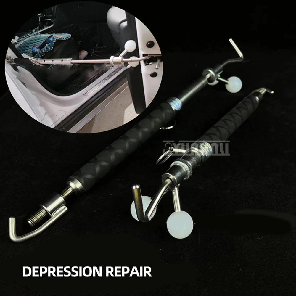 Stretching Support Tool Auto Sheet Metal Dent Repair Auxiliary Tools Puller Hook rod Car Engine Hood lifting rod