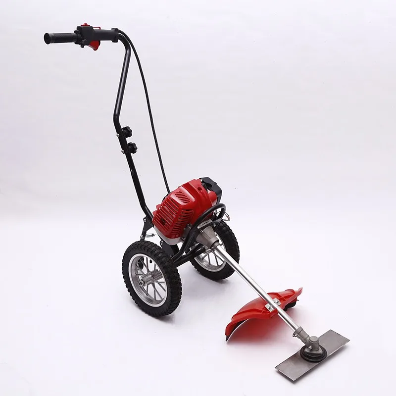 Household new multi-functional lawn mower two-stroke two-wheel multi-terrain lawn mower