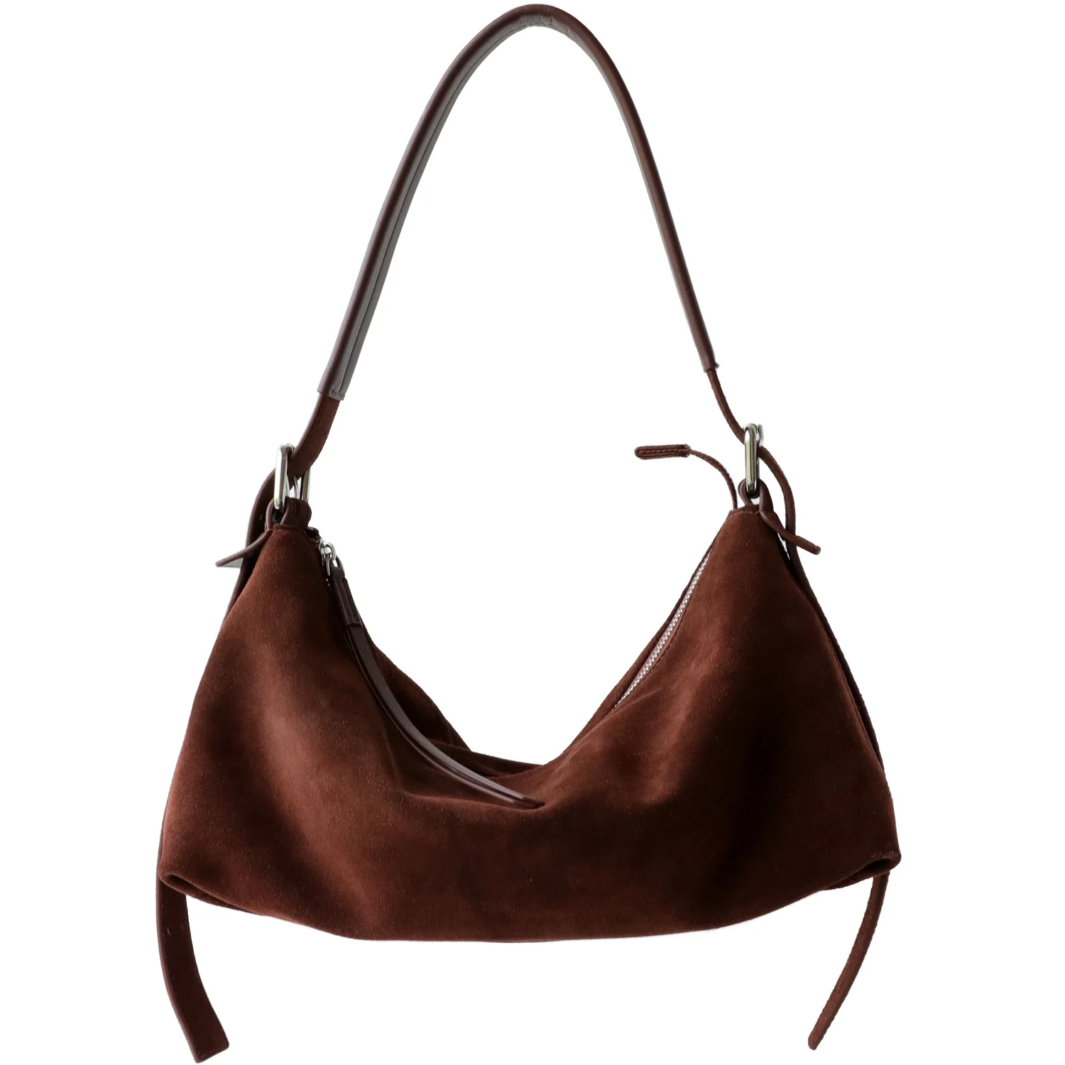 

Suede Women's Armpit Bag 2025 New Niche Design Frosted Cowhide Vintage Crossbody Bag Casual Fashion Hands-Laundry Shoulder Bag