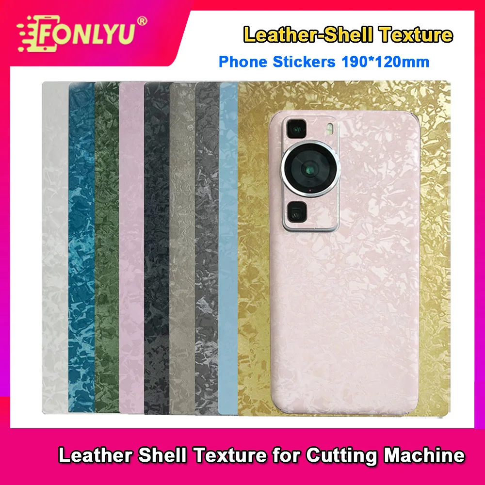 

FONLYU текстура корпуса кожаный телефон задняя кожа задняя пленка для гидрогелевого плоттера режущий станок защитные наклейки на заднее стекло