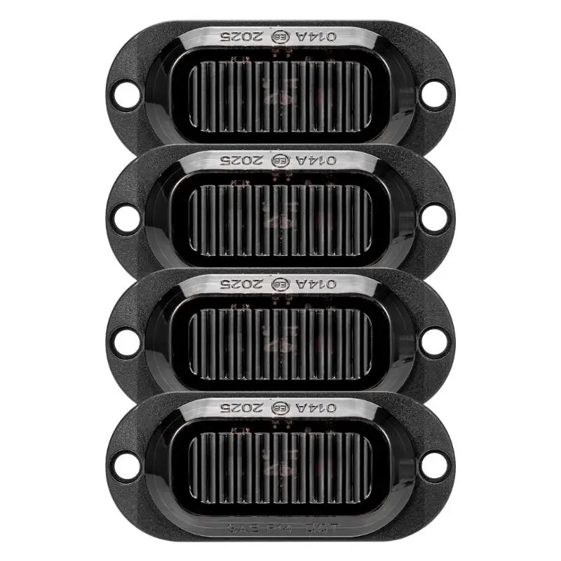 31BC Truck Trailer Side Marker Light 2LED Lens Technology 12V-24V Wide Input Voltages Weatherproof Road Visibility Enhancer