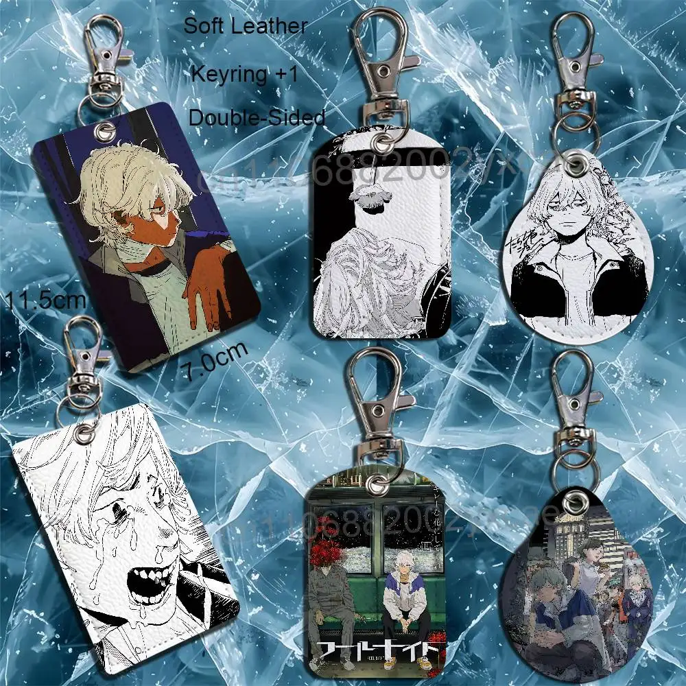 Toshiro Kamiya Fool Night Card Holder With Keychain Executive Protection For Bank Credit Subway Bus Case