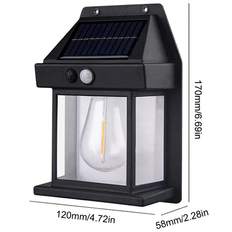 High Brightness  Waterproof Home Courtyard Wall Mounted Outdoor LED Solar Garden Light