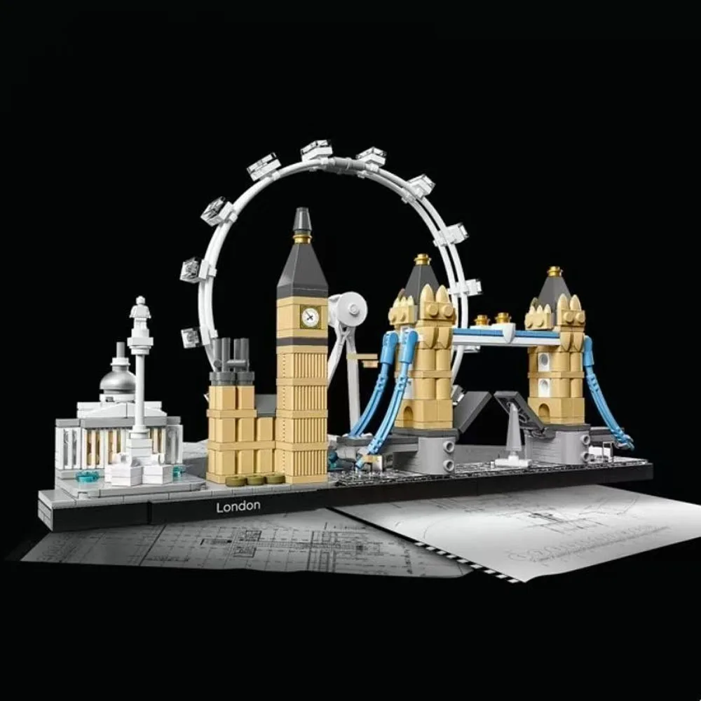 Architecture London Sydney Chicago Shanghai Building Blocks Kit Bricks Classic City Model Kid Toys Gift 21033 21032 21034 21038