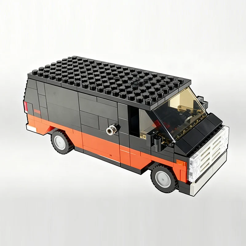نموذج سيارة المدينة MOC قوالب البناء الكلاسيكية فاندورا الأمريكية فان وحدات التكنولوجيا الأطفال هدايا العيد تجميع اللعب البدلة #2