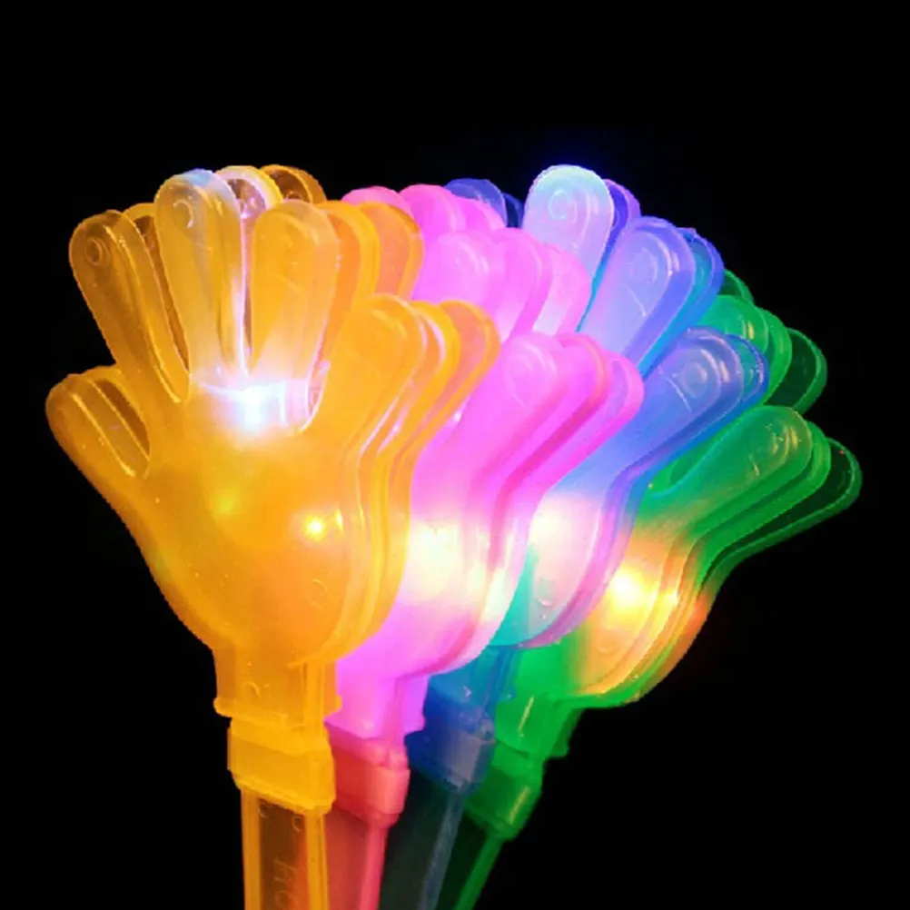 

5Pcs Glowing Hand Clappers Luminous Cheer Clappers for Concerts Parties Sports Events Festival Noise Makers Party Supplies Light