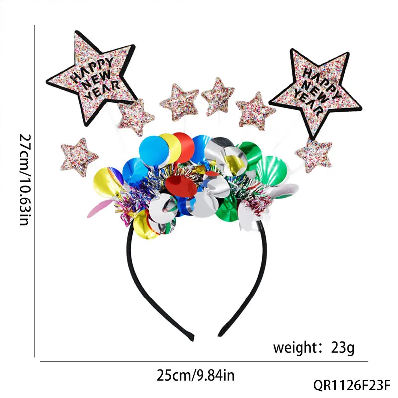 PESENAR Noworoczne nakrycia głowy i kapelusze: od cekinowych kapeluszy po nakrycia głowy z okazji Szczęśliwego Nowego Roku, dodające radosnej atmosfery na imprezę.