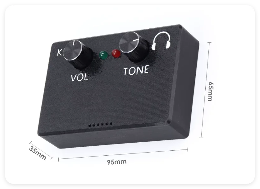 HT-6 Morse Code Trainer with Adjustable Volume and Tone, CW Sound and Light Practice for Manual Keys