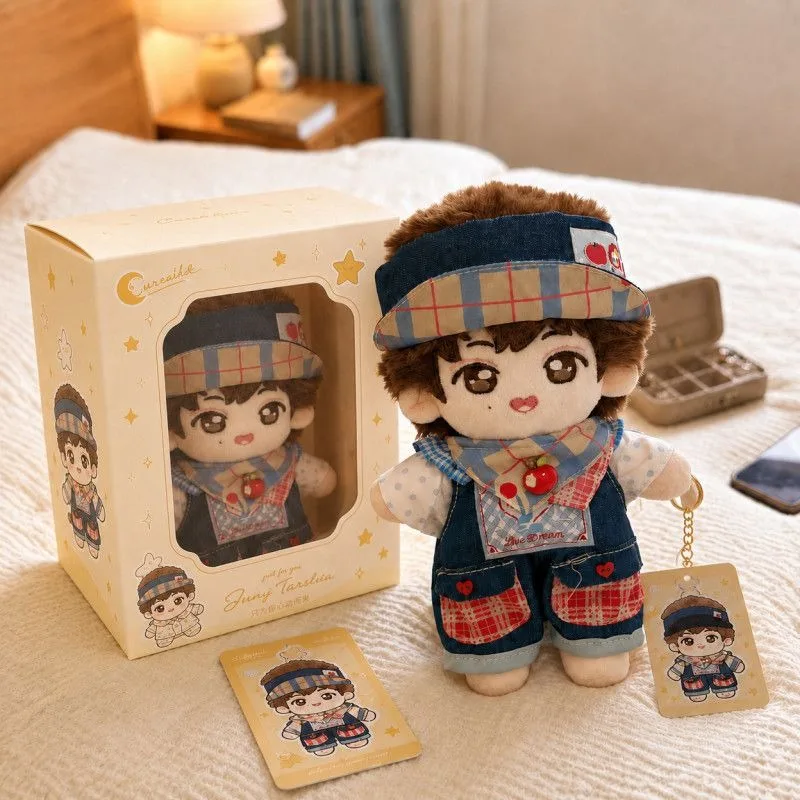 20cm Cotton Doll Little Bear Strap Pants Series Baby Clothes Cotton Baby Clothes Super Cute Pet Accessories Only Clothes