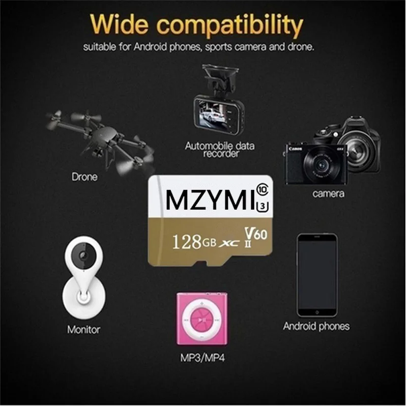 MZYMI TF Card V60 Pro Memory CLASS10 Memory Card 2TB Camera High Speed Flash 1TB 512GB Expanded Data Storage For Phone/Games