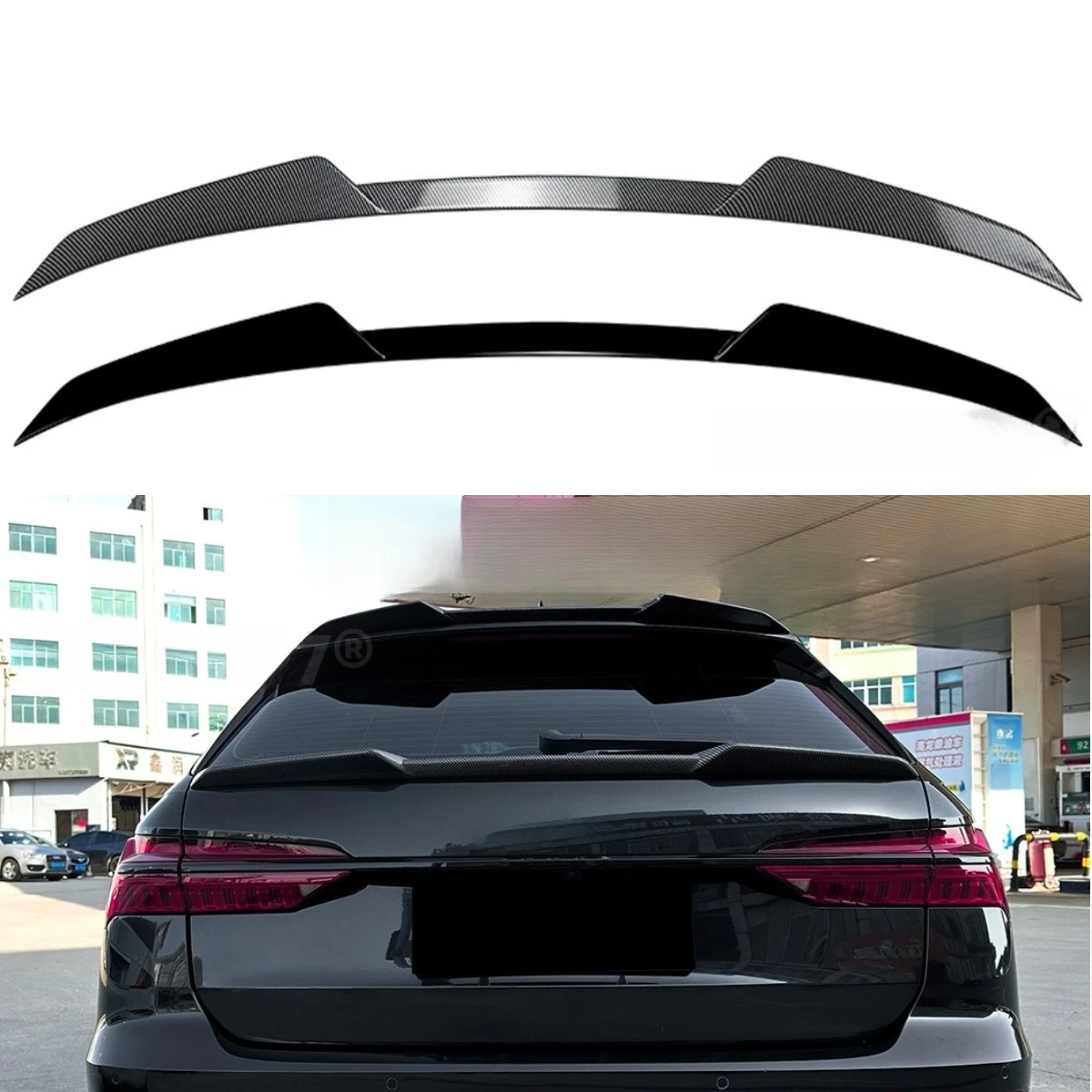 

Для Audi A6 C8 Avant Allroad Travel Edition 2019-2024 комплекты для стайлинга задний спойлер автомобиля спойлер на крыло багажника спойлер на крышу багажника