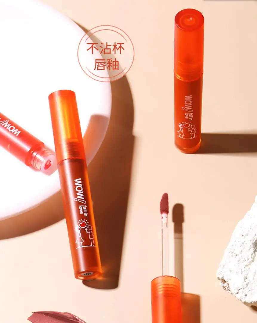 velvet matte lip gloss dark red brown orange wine red colors long lasting waterproof nude makep lipstick T2528