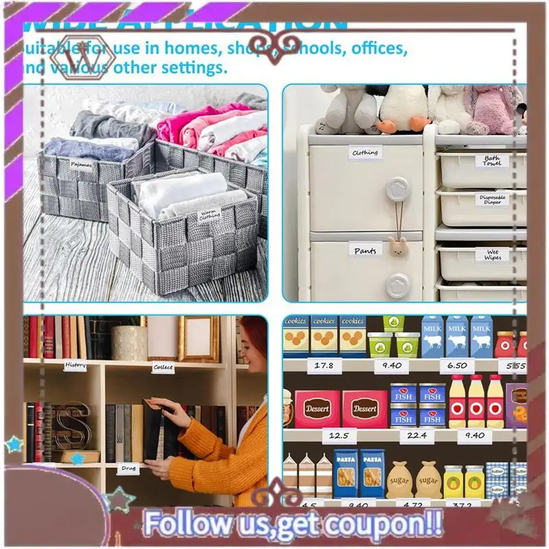 ABBG-100 шт. Держатели этикеток для проволочных полок с 100 бумажными вставками, проволочный держатель этикеток, пластиковые бирки для полок, совместимые полки 1-1/4 дюйма