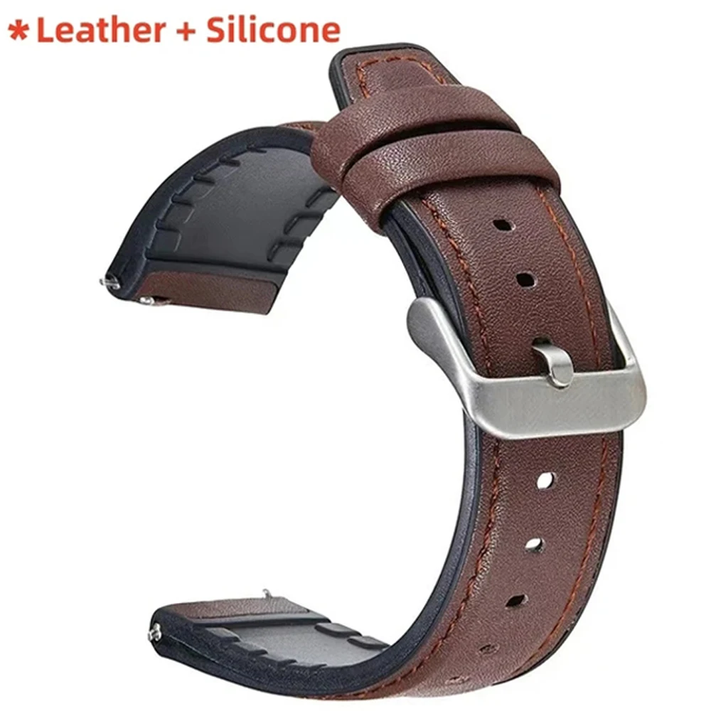 22-mm-Leder-Silikonarmband für Huawei Watch GT6 6Pro GT7 GT5 GT4 46 mm, Ersatzarmband für Samsung Galaxy Watch 3 45 mm, Gear S3. – Detail 11