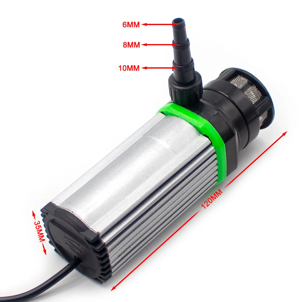220V Tauch pumpe 60W tragbare Micro Mini kleine Wasserpumpe für Filter Fischteich Aquarium Tank Brunnen DC 12V