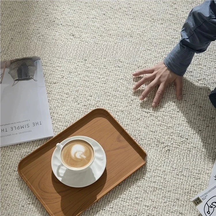 

Luxury New Zealand Wool French Cream Style Light High-End Bedroom Carpet Modern and Simple Home Floor Mat Living Room Carpet