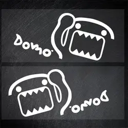 JDM DOMO Domo-kun Cartoon Modification Reflective Car Motorcycle Scooter Stickers Decor Rear Bumper Body Windshield Decals